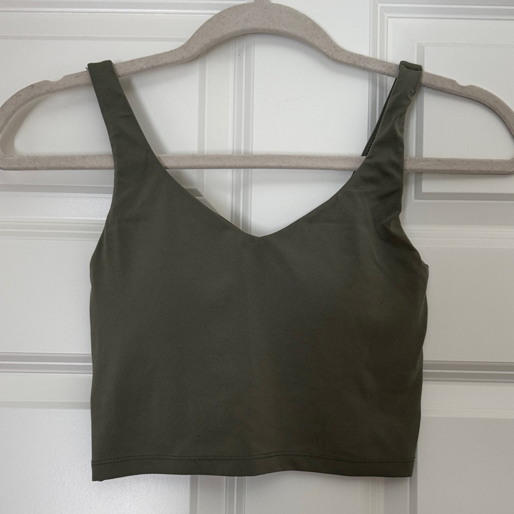 Aerie Olive Green Activewear Top